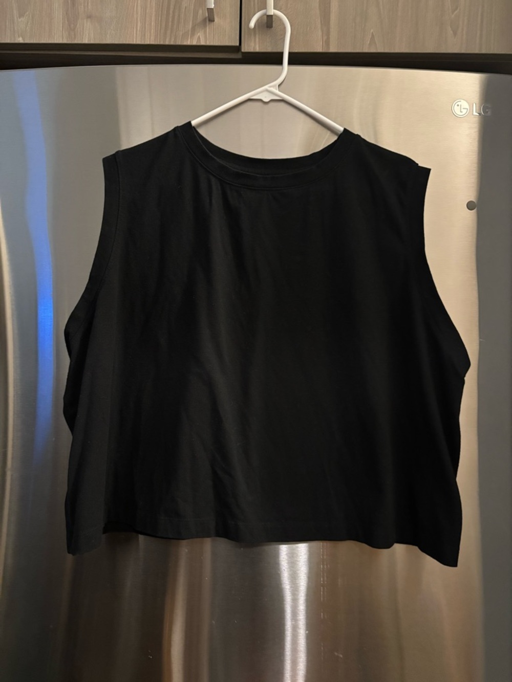 a new day Black Sleeveless Crop Tank Top